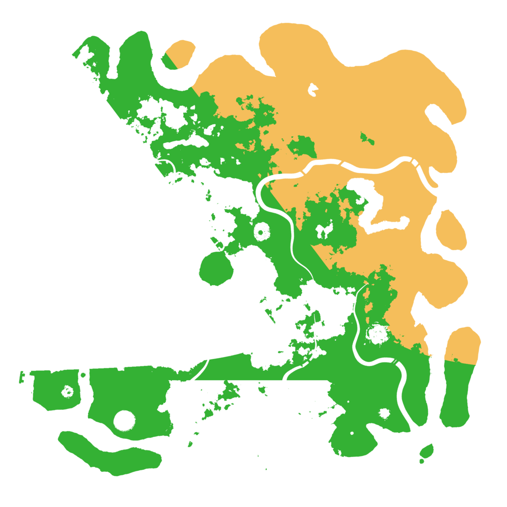 Biome Rust Map: Procedural Map, Size: 4300, Seed: 81309009