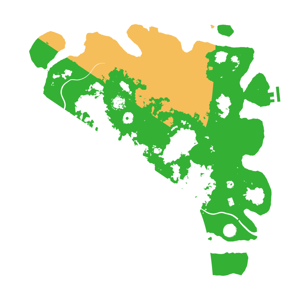 Biome Rust Map: Procedural Map, Size: 3950, Seed: 76567427