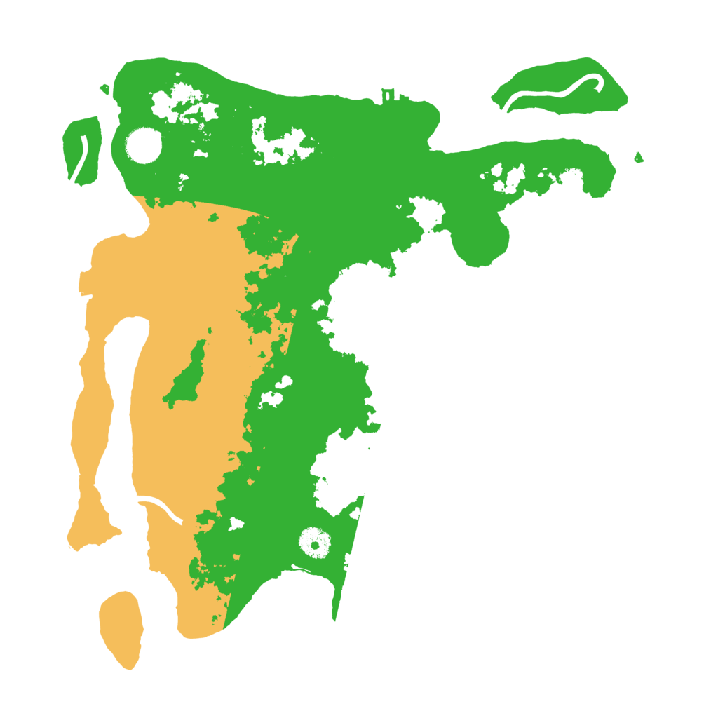 Biome Rust Map: Procedural Map, Size: 3500, Seed: 21919312