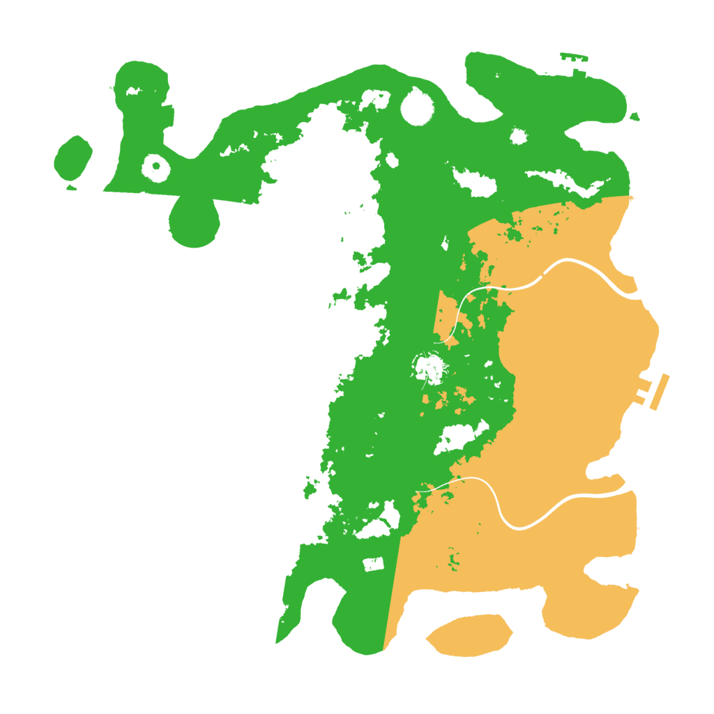 Biome Rust Map: Procedural Map, Size: 3850, Seed: 59352428