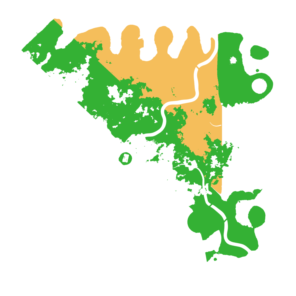 Biome Rust Map: Procedural Map, Size: 3800, Seed: 38526393