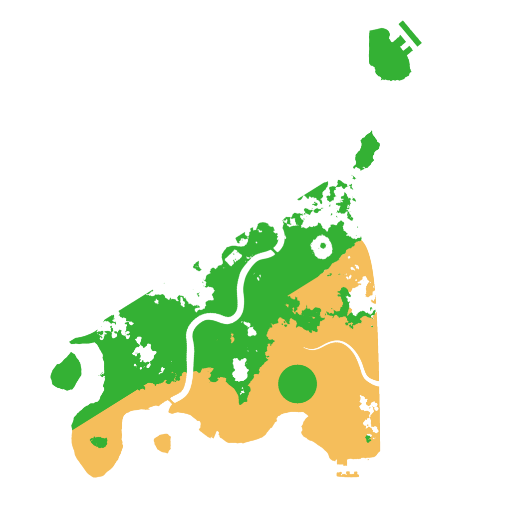 Biome Rust Map: Procedural Map, Size: 3500, Seed: 72577636