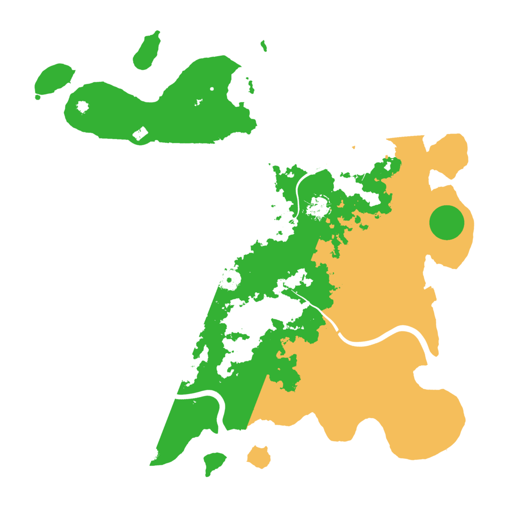 Biome Rust Map: Procedural Map, Size: 3900, Seed: 22467977