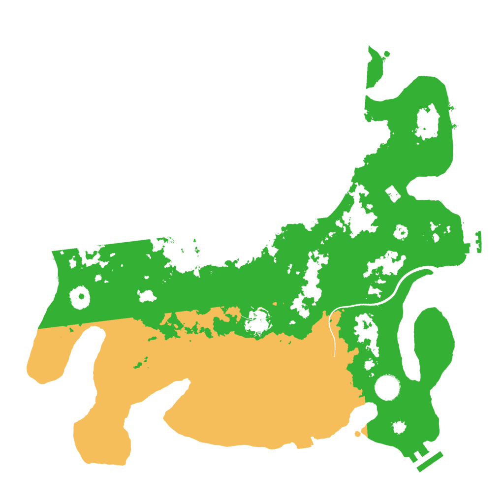 Biome Rust Map: Procedural Map, Size: 3500, Seed: 351852126