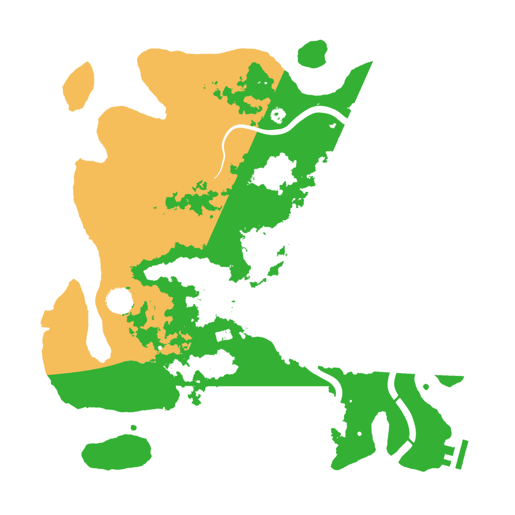 Biome Rust Map: Procedural Map, Size: 3500, Seed: 2102815247