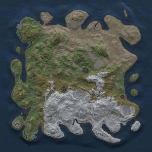 Thumbnail Rust Map: Procedural Map, Size: 4000, Seed: 3809817, 15 Monuments