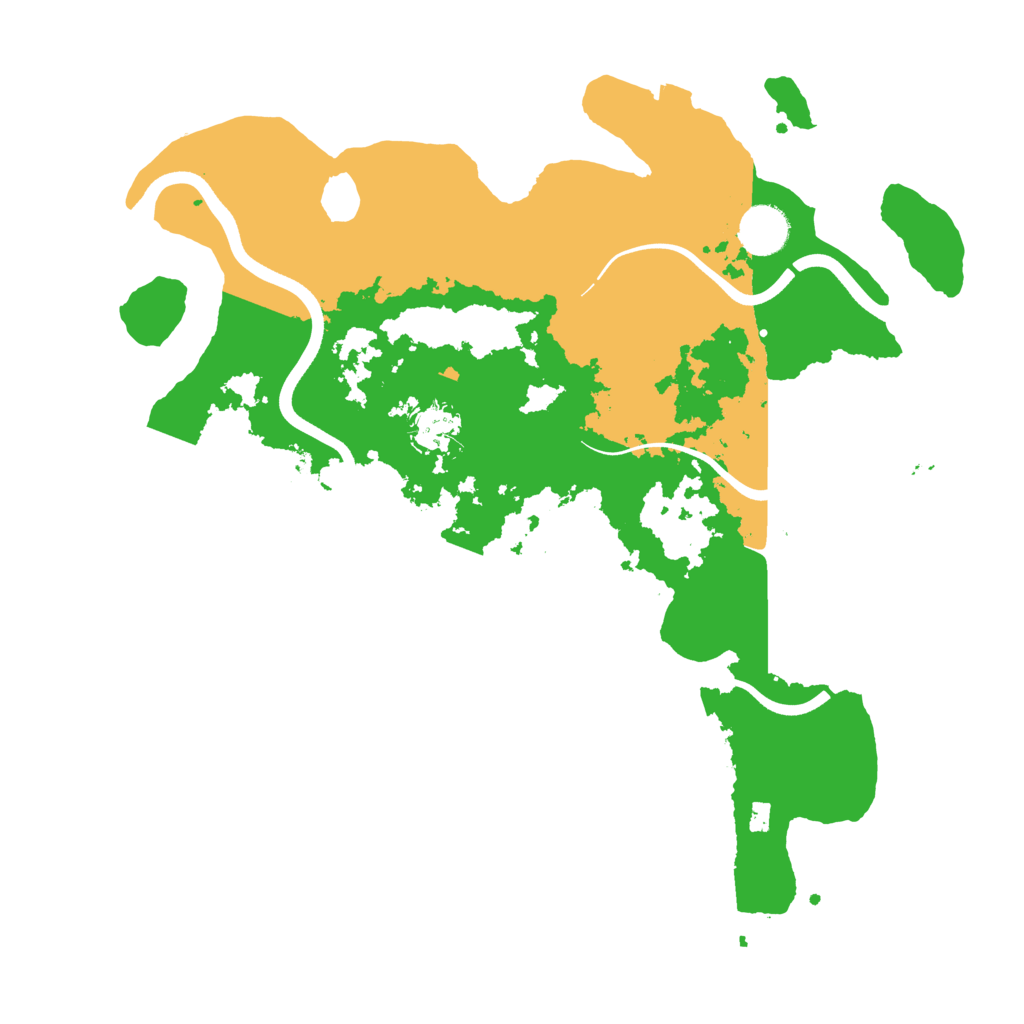 Biome Rust Map: Procedural Map, Size: 3700, Seed: 25323846