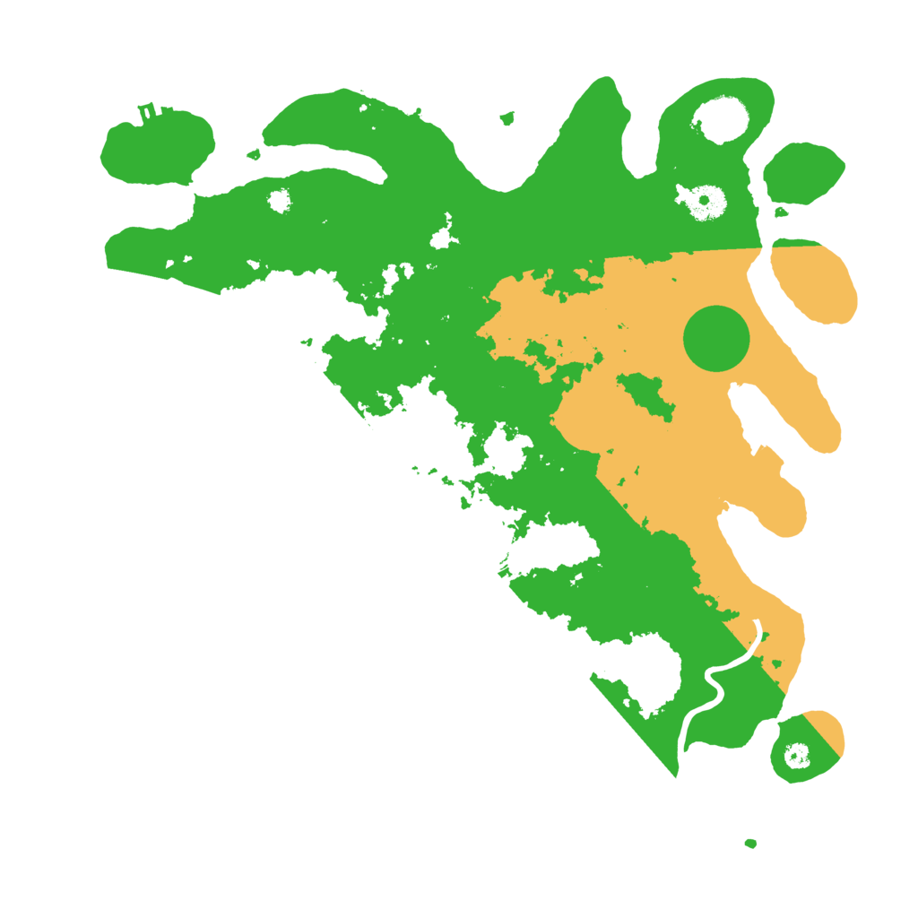 Biome Rust Map: Procedural Map, Size: 3650, Seed: 22299037