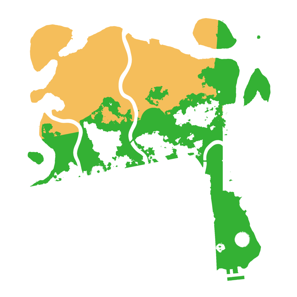 Biome Rust Map: Procedural Map, Size: 3500, Seed: 17520620