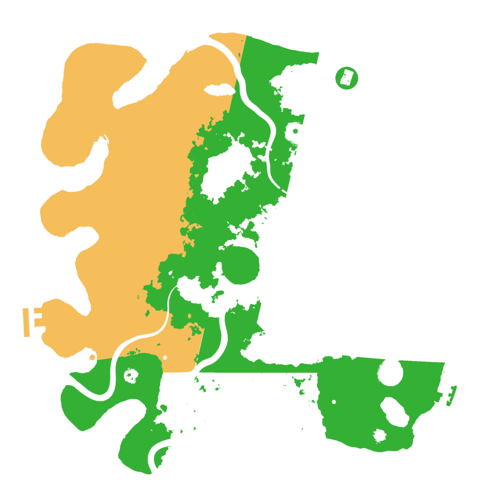 Biome Rust Map: Procedural Map, Size: 3500, Seed: 499675093