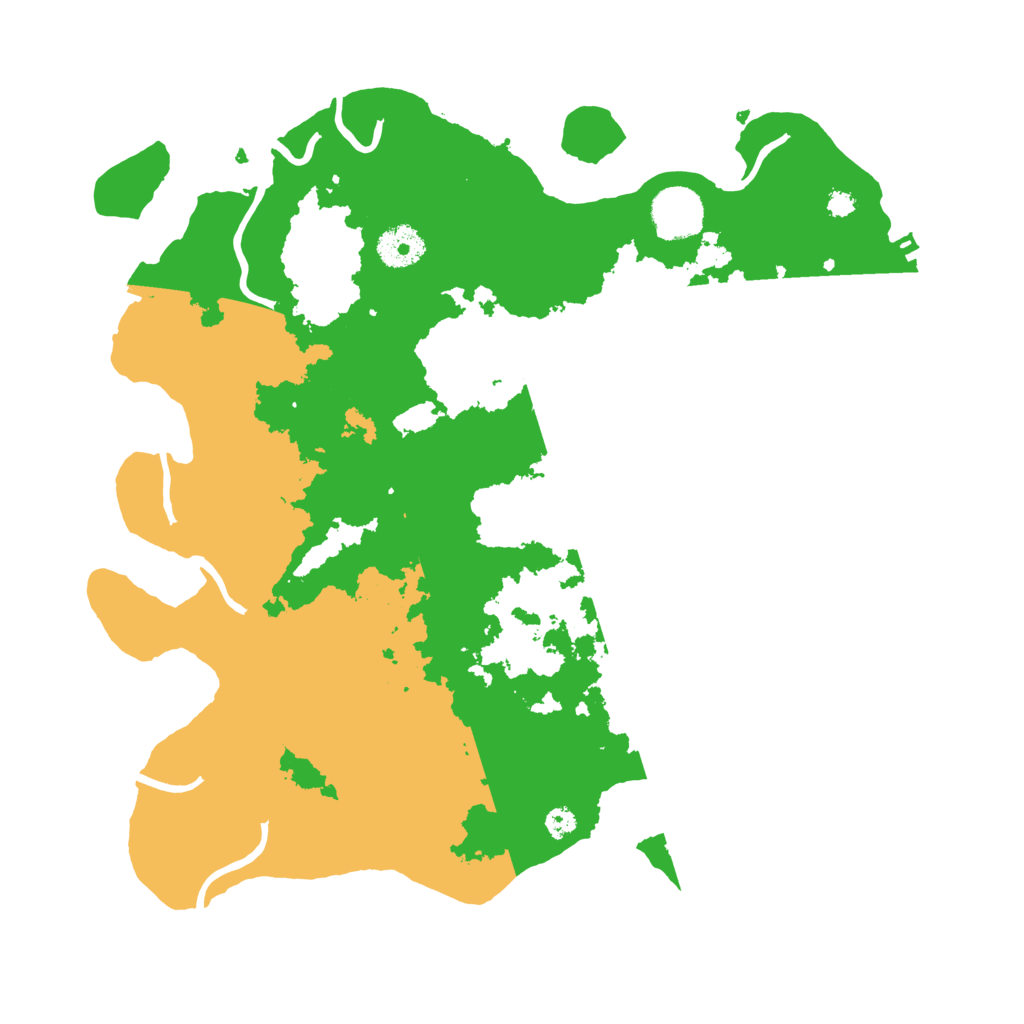 Biome Rust Map: Procedural Map, Size: 3500, Seed: 543696049