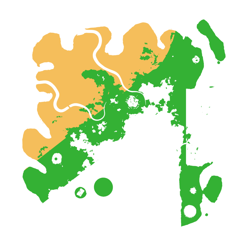 Biome Rust Map: Procedural Map, Size: 3500, Seed: 20455781