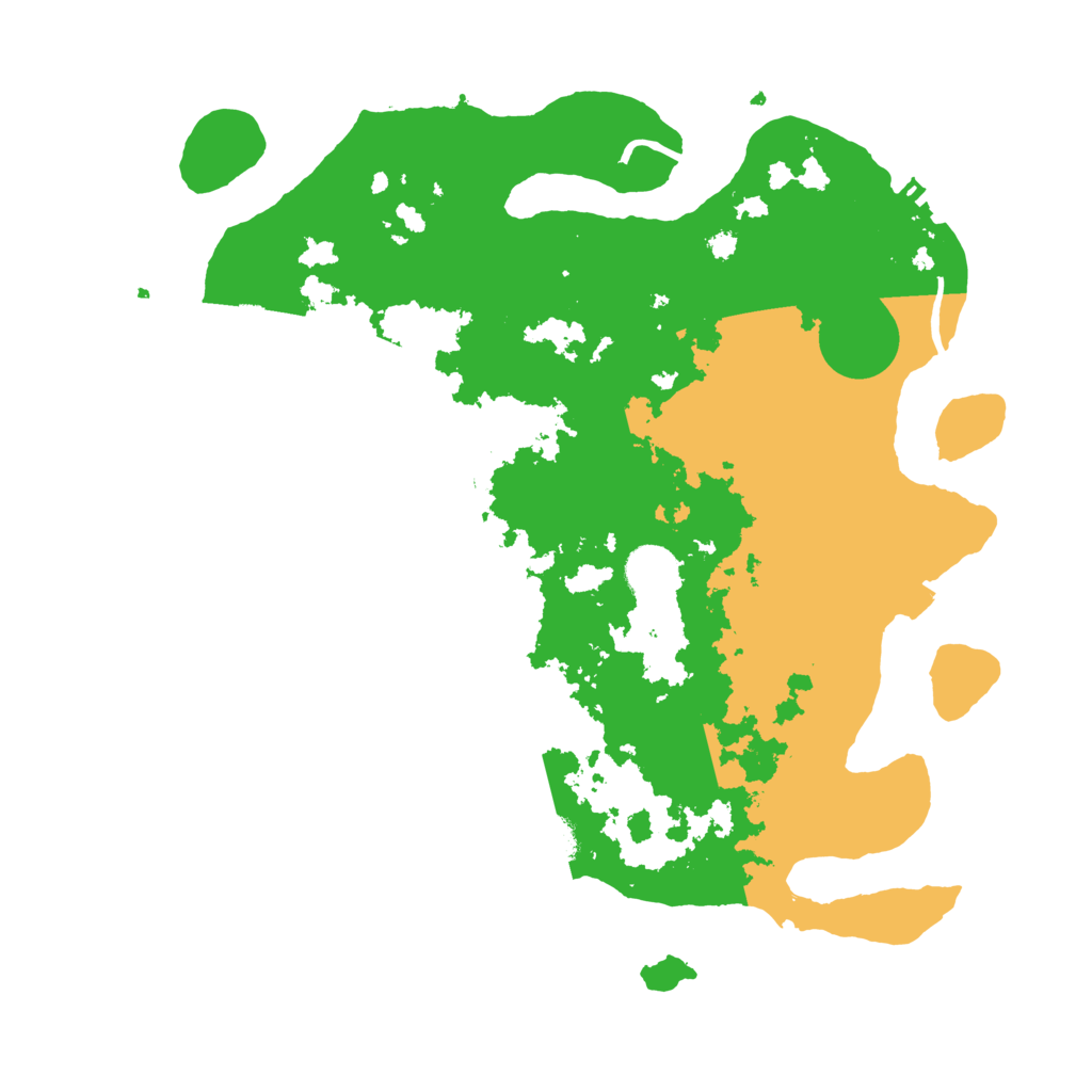 Biome Rust Map: Procedural Map, Size: 3600, Seed: 53983866