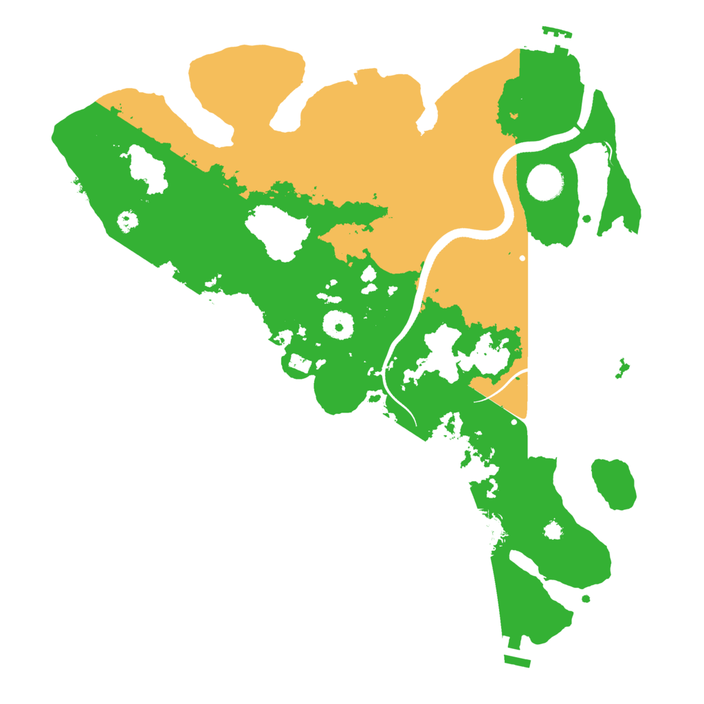 Biome Rust Map: Procedural Map, Size: 3500, Seed: 29003