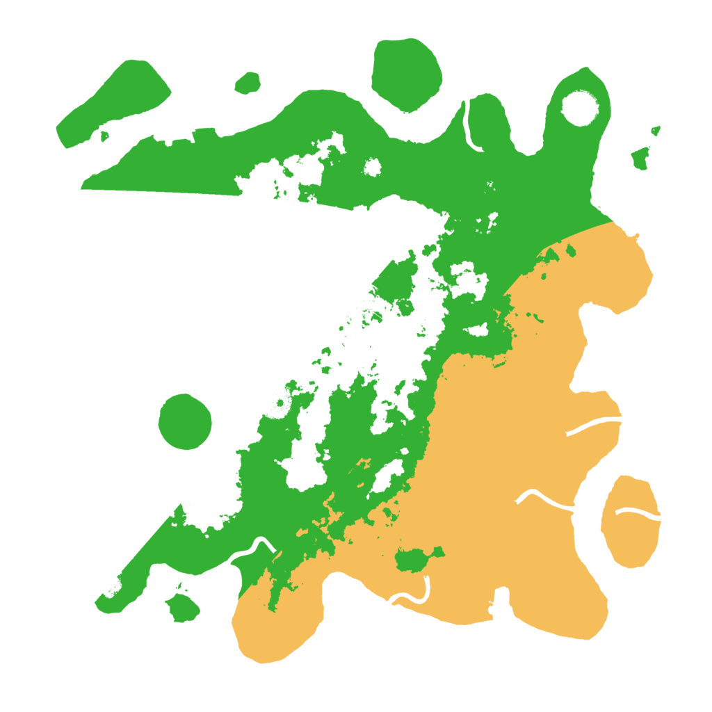 Biome Rust Map: Procedural Map, Size: 3600, Seed: 45231216