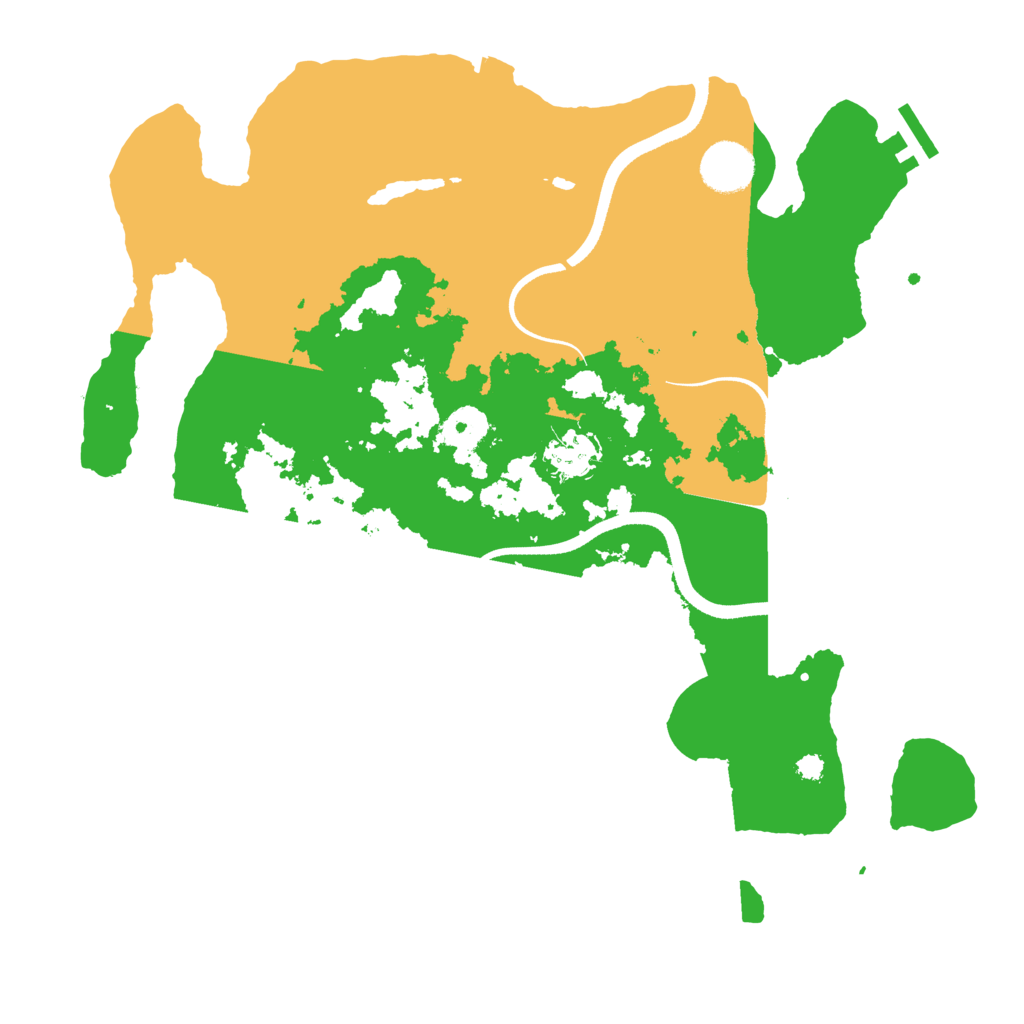 Biome Rust Map: Procedural Map, Size: 3500, Seed: 5539363