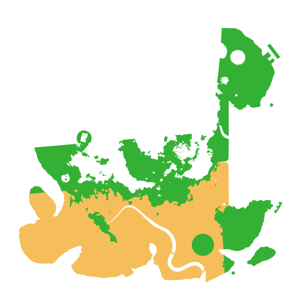 Biome Rust Map: Procedural Map, Size: 3650, Seed: 56739501