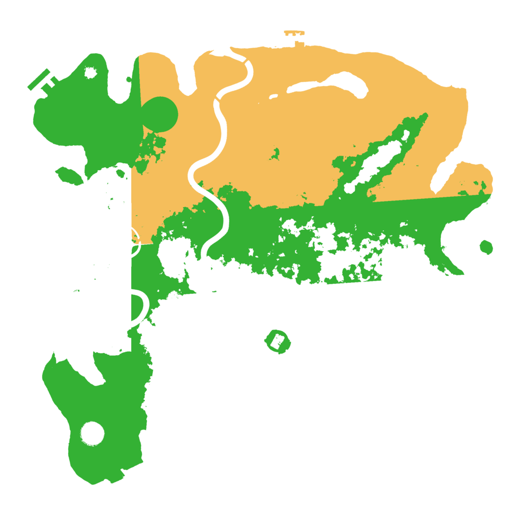 Biome Rust Map: Procedural Map, Size: 3900, Seed: 77450699