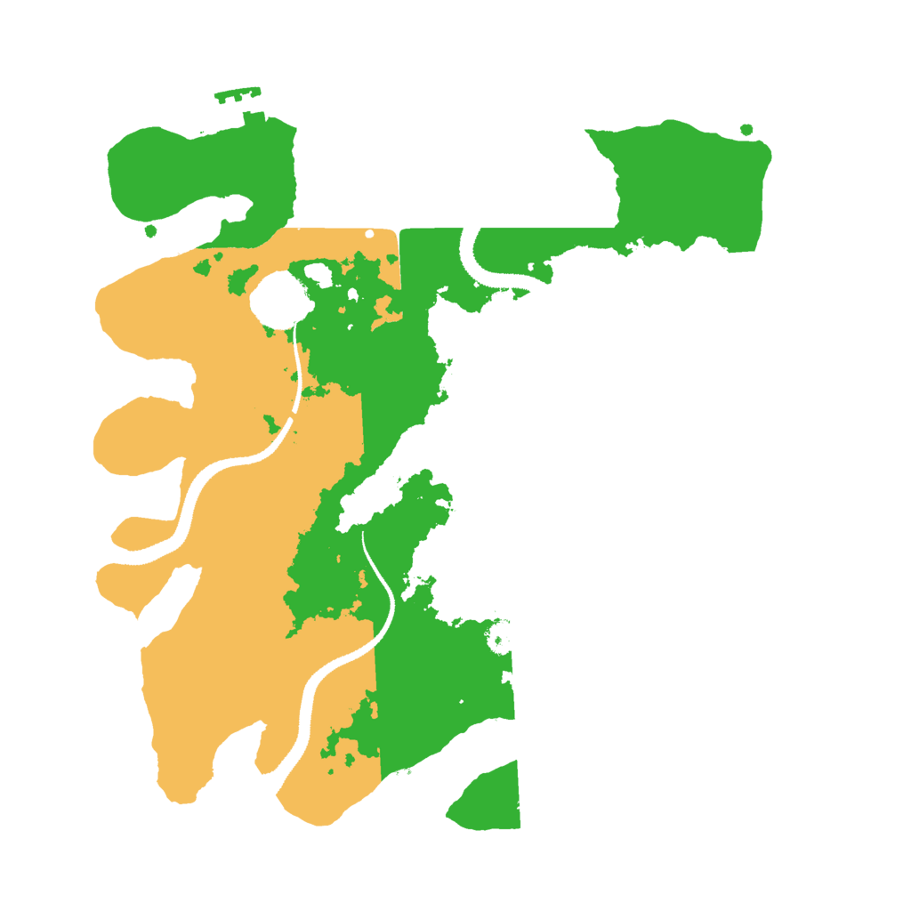 Biome Rust Map: Procedural Map, Size: 3000, Seed: 6974520