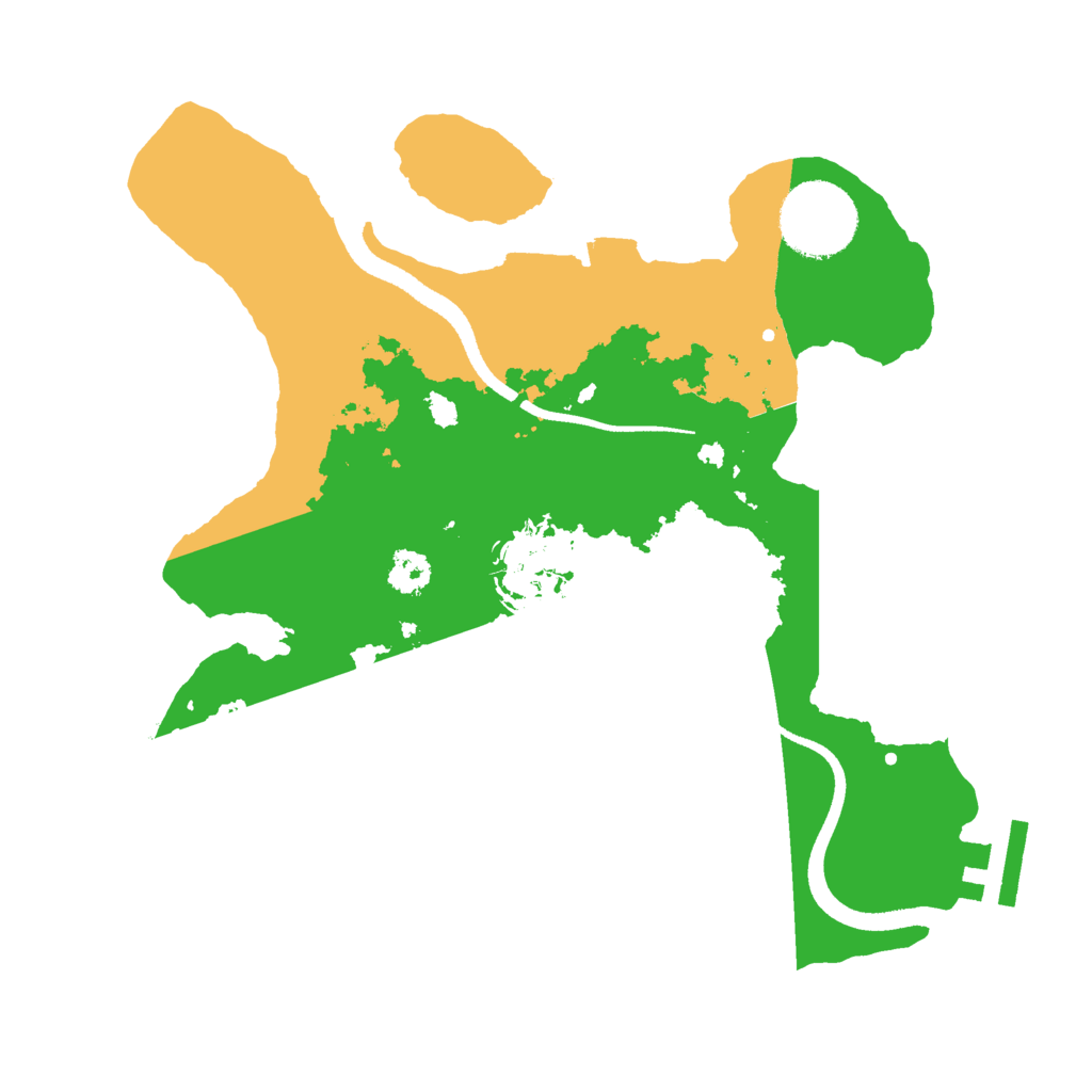 Biome Rust Map: Procedural Map, Size: 2567, Seed: 3245