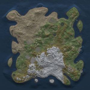 Thumbnail Rust Map: Procedural Map, Size: 4000, Seed: 288873331, 17 Monuments