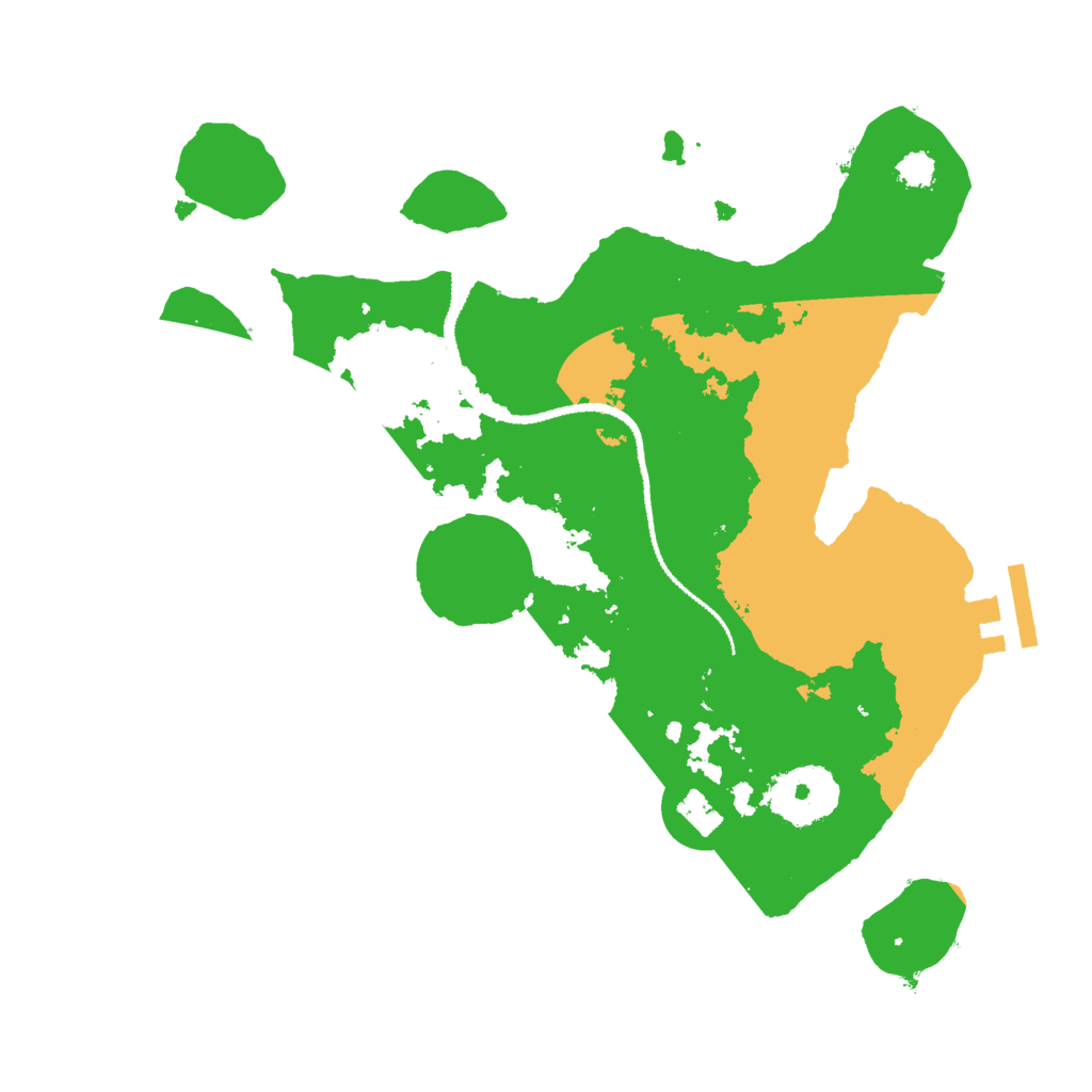 Biome Rust Map: Procedural Map, Size: 2650, Seed: 10523