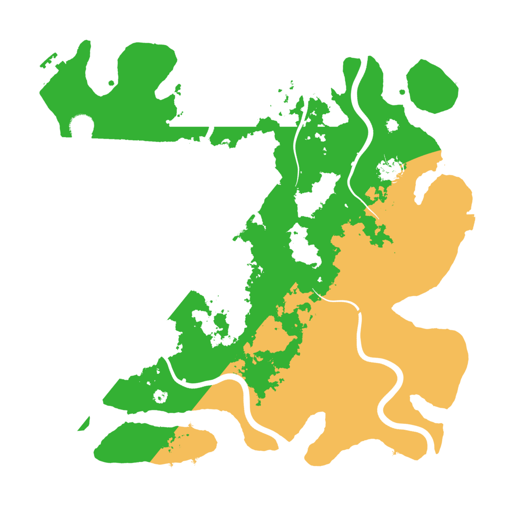 Biome Rust Map: Procedural Map, Size: 3700, Seed: 1055334706