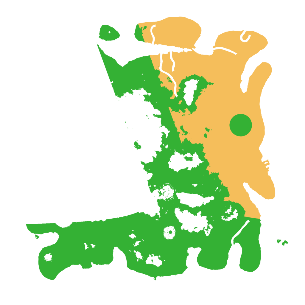 Biome Rust Map: Procedural Map, Size: 3600, Seed: 18125425