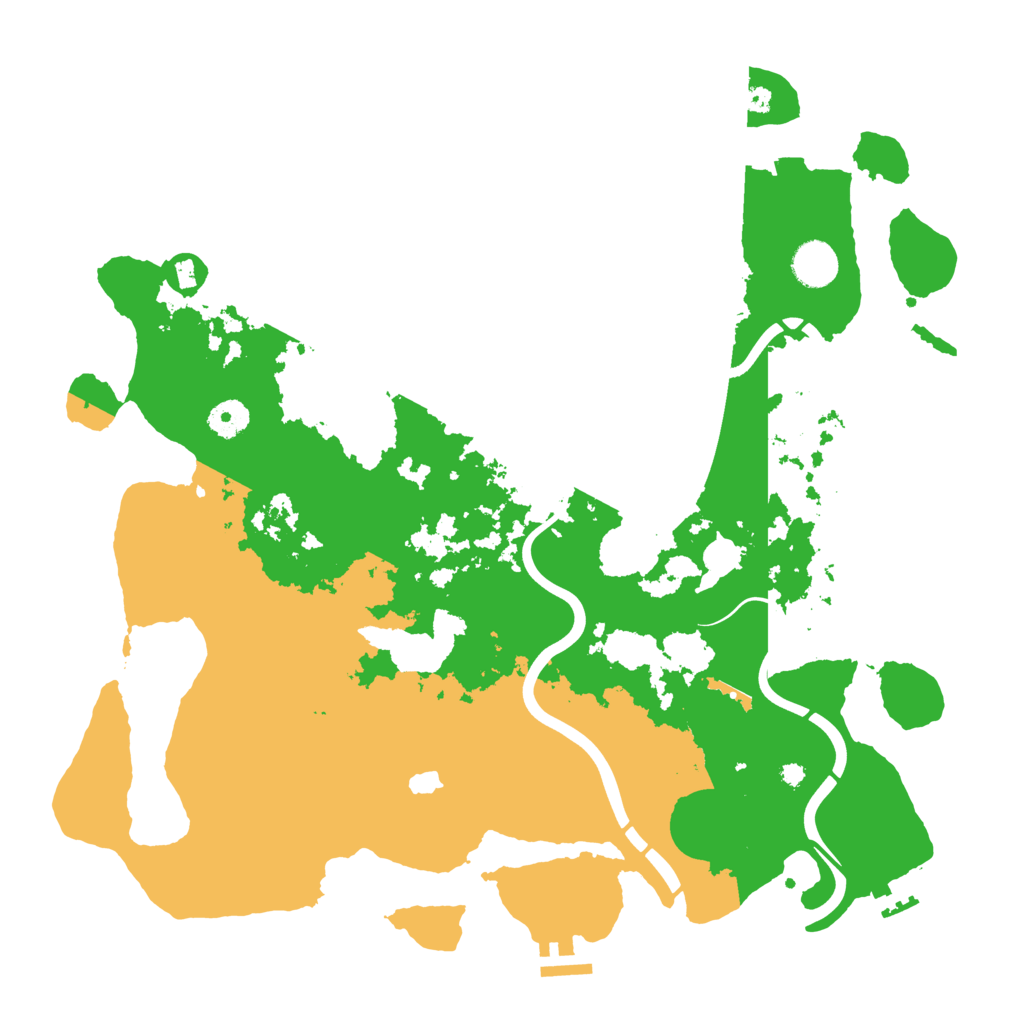 Biome Rust Map: Procedural Map, Size: 4000, Seed: 152484