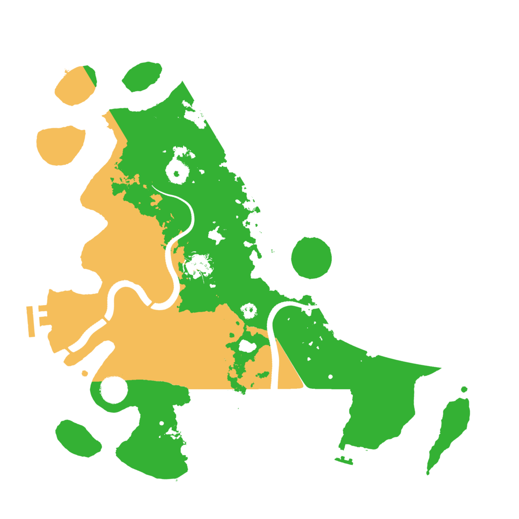 Biome Rust Map: Procedural Map, Size: 3400, Seed: 15481000