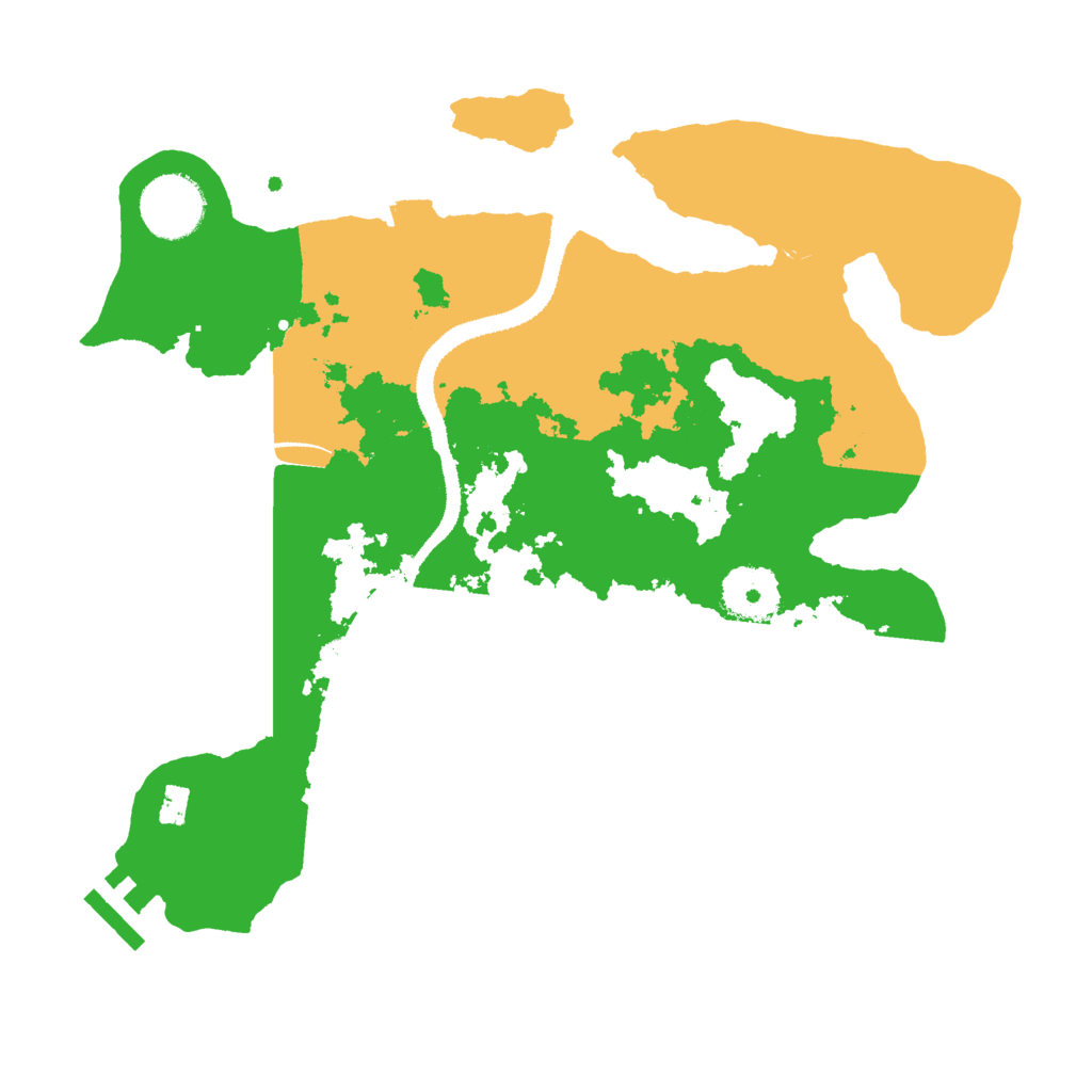 Biome Rust Map: Procedural Map, Size: 3000, Seed: 3567345