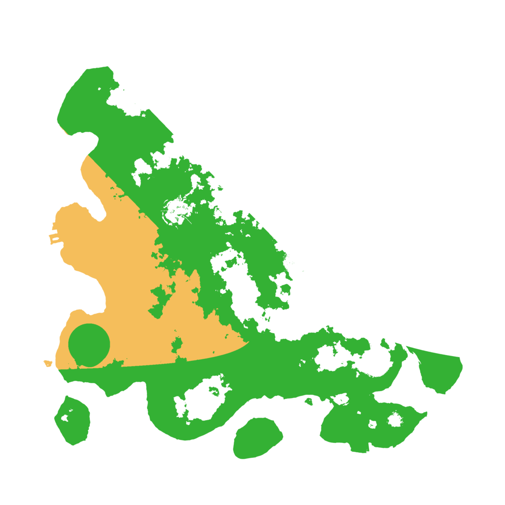 Biome Rust Map: Procedural Map, Size: 3200, Seed: 964531705