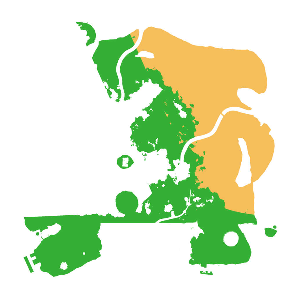 Biome Rust Map: Procedural Map, Size: 3500, Seed: 553833364