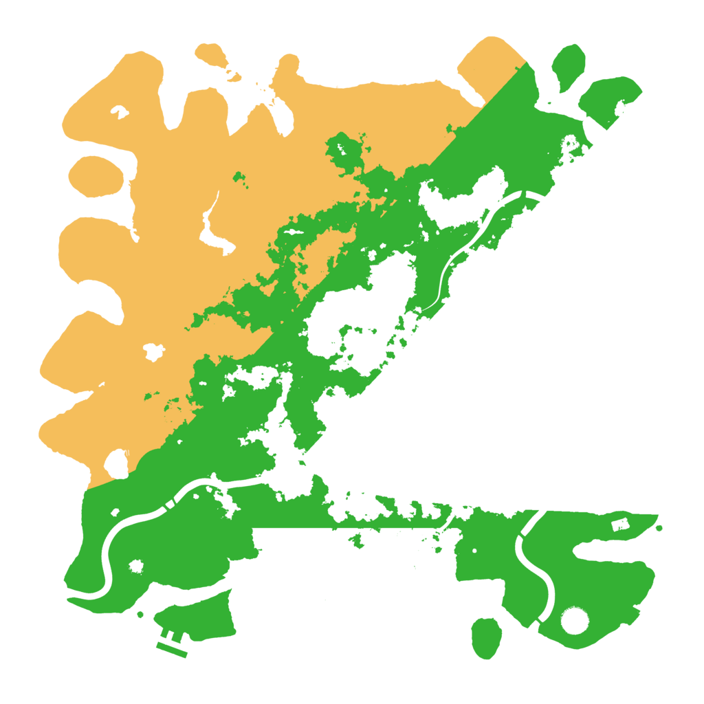 Biome Rust Map: Procedural Map, Size: 4500, Seed: 1164878998