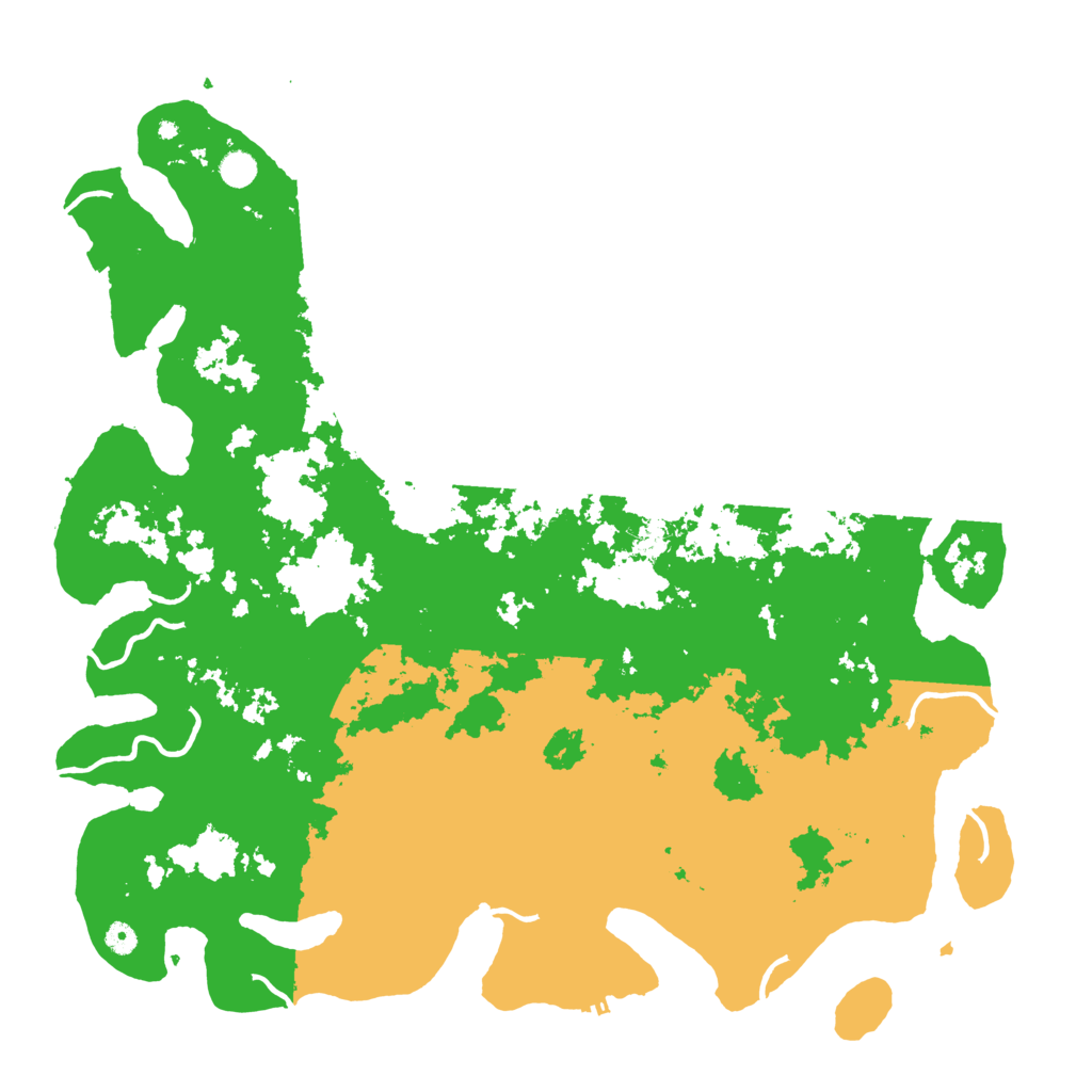 Biome Rust Map: Procedural Map, Size: 5250, Seed: 1193650857