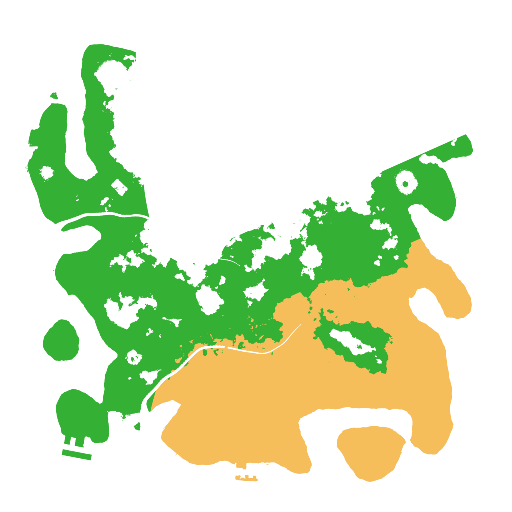 Biome Rust Map: Procedural Map, Size: 3500, Seed: 76188