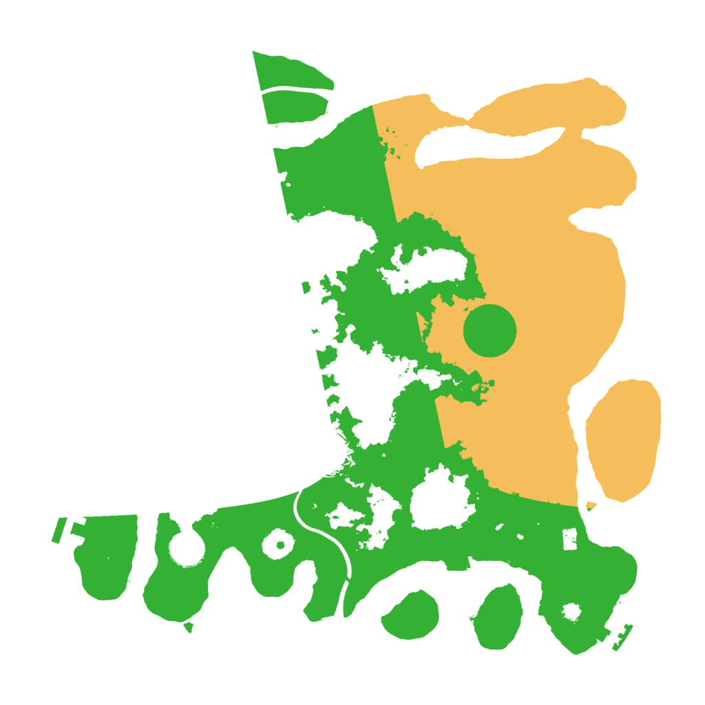 Biome Rust Map: Procedural Map, Size: 3500, Seed: 2014004