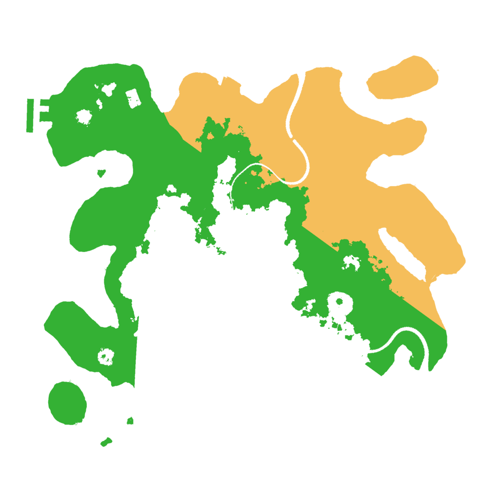 Biome Rust Map: Procedural Map, Size: 3000, Seed: 14654423