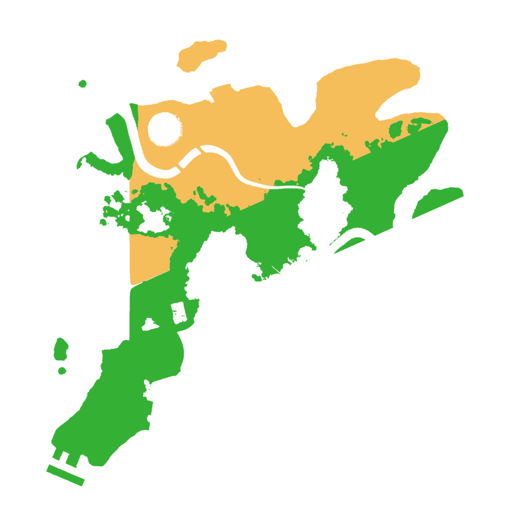 Biome Rust Map: Procedural Map, Size: 2700, Seed: 63911