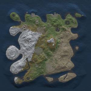 Thumbnail Rust Map: Procedural Map, Size: 3000, Seed: 1749367859, 12 Monuments