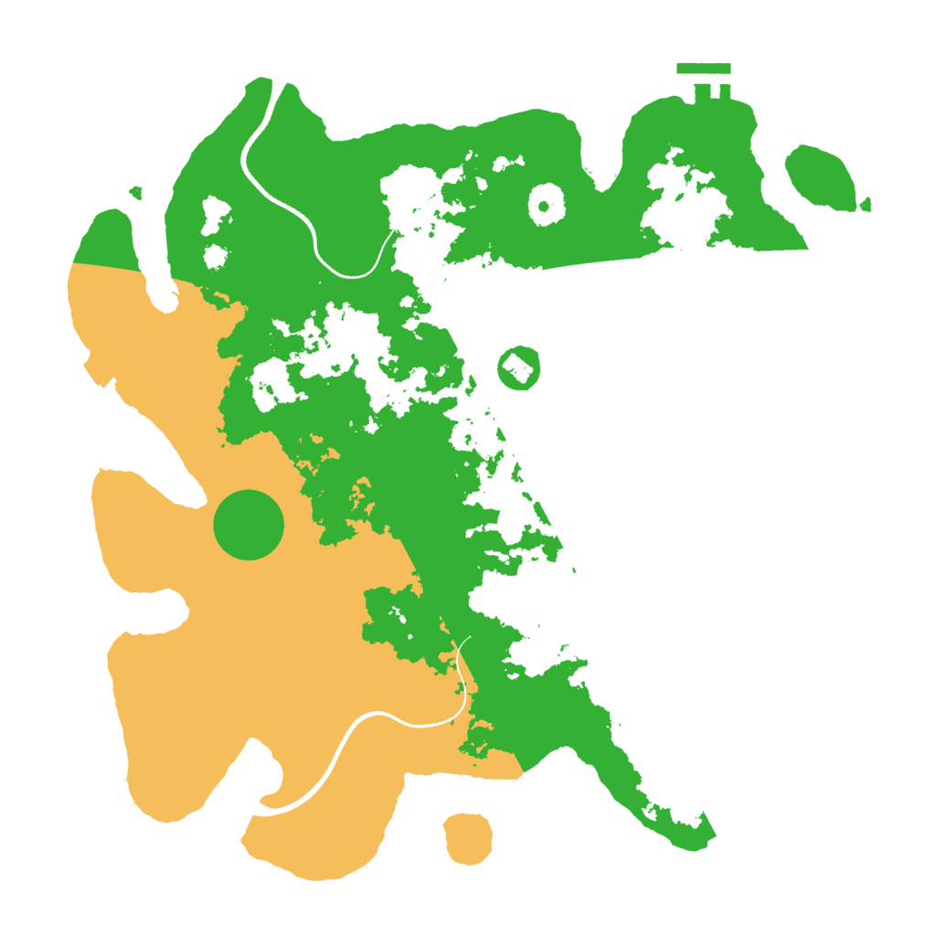 Biome Rust Map: Procedural Map, Size: 3500, Seed: 77751375