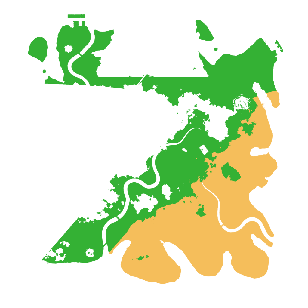Biome Rust Map: Procedural Map, Size: 3600, Seed: 3637