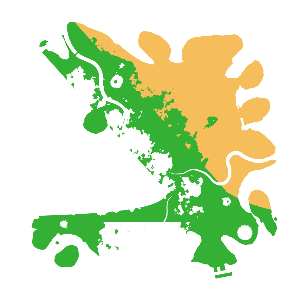 Biome Rust Map: Procedural Map, Size: 3500, Seed: 111086238