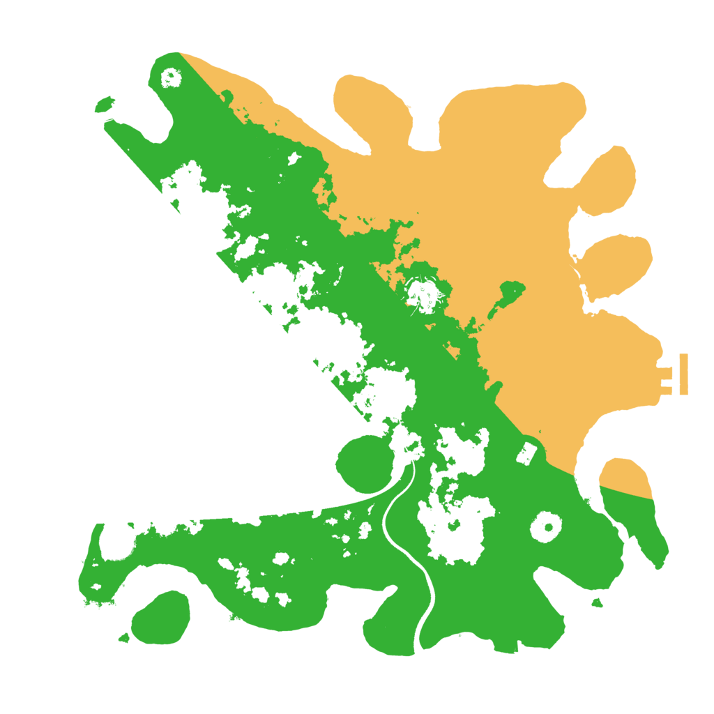 Biome Rust Map: Procedural Map, Size: 3500, Seed: 111086238