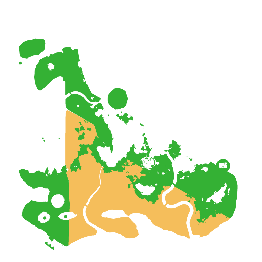 Biome Rust Map: Procedural Map, Size: 3500, Seed: 21422615