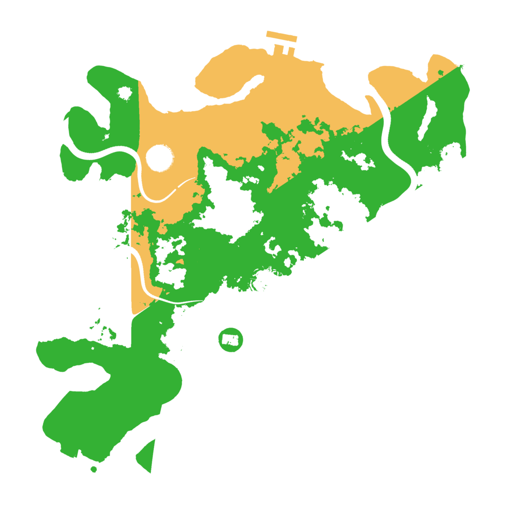 Biome Rust Map: Procedural Map, Size: 3450, Seed: 31309507