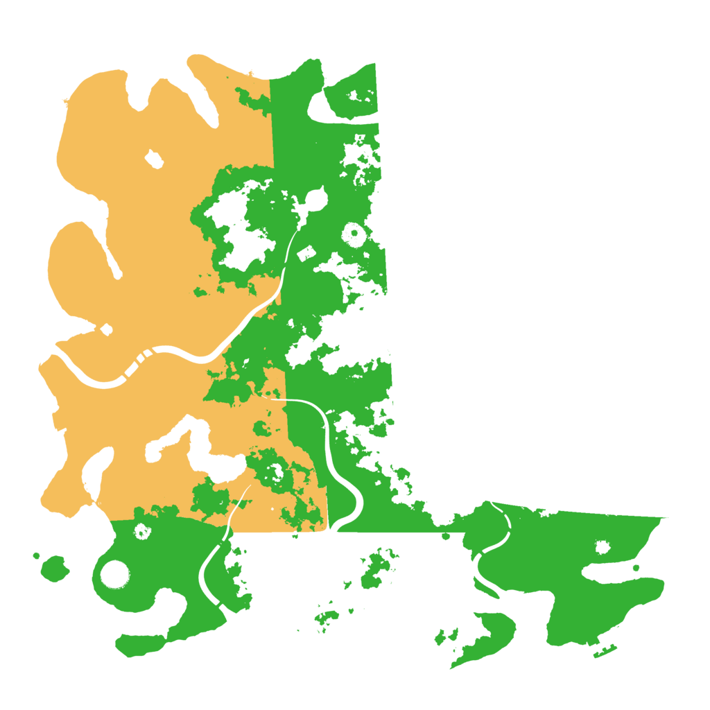 Biome Rust Map: Procedural Map, Size: 4400, Seed: 33934171