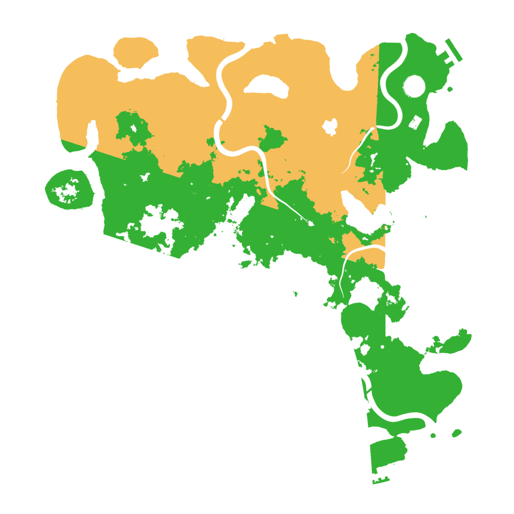 Biome Rust Map: Procedural Map, Size: 4100, Seed: 70685721