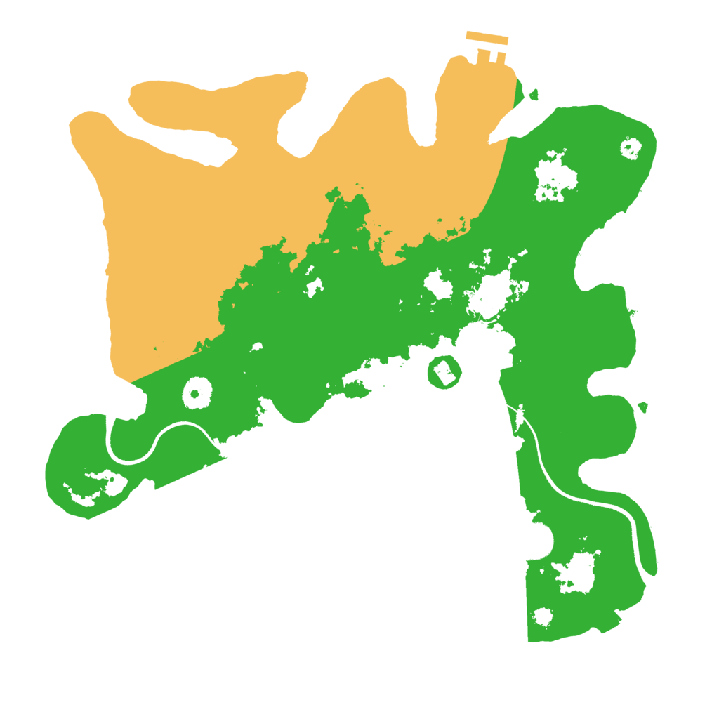 Biome Rust Map: Procedural Map, Size: 3450, Seed: 44770079