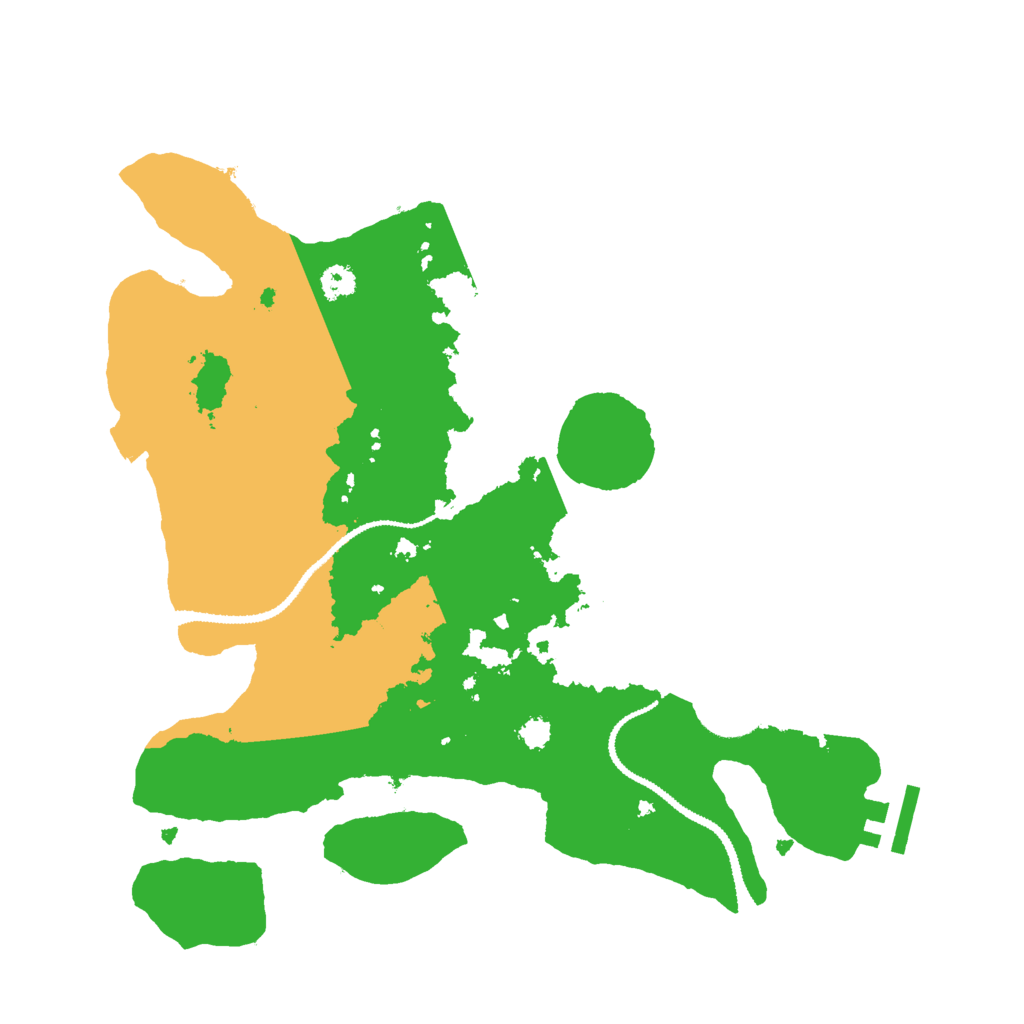 Biome Rust Map: Procedural Map, Size: 3000, Seed: 16639